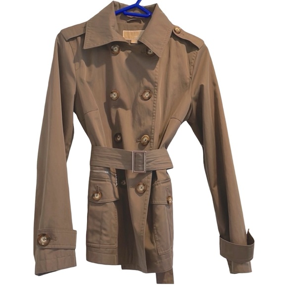 Michael Kors Collection Jackets & Blazers - Michael Kors Brown Trenchcoat Jacket